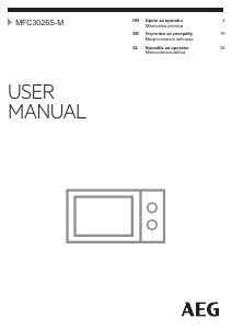 Priročnik AEG MFC3026S-M Mikrovalovna pečica
