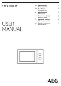 Manual AEG MFD2025S-M Microwave