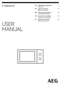 Priročnik AEG MSB2547D-M Mikrovalovna pečica
