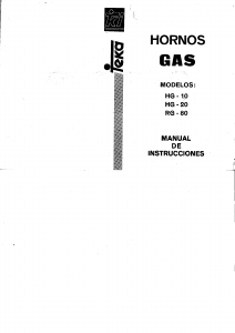 Manual de uso Teka HG 10 Horno