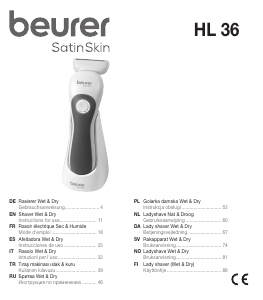 Mode d’emploi Beurer HL 36 SatinSkun Rasoir électrique