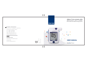 Manual Bionime GM300 Blood Glucose Monitor