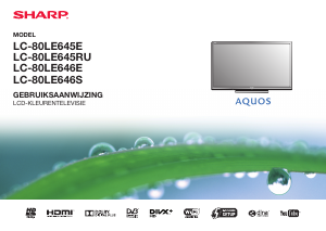 Handleiding Sharp AQUOS LC-80LE645E LED televisie