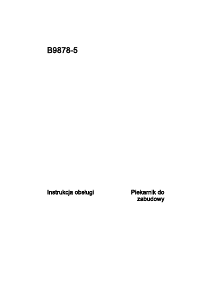 Instrukcja AEG B9878-5-M Piekarnik