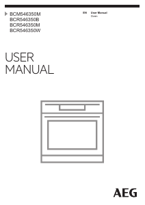 Manual AEG BCR546350B Oven