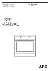 Manual AEG BCS456220W Oven