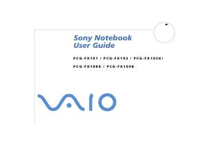 Manual Sony Vaio PCG-FX105K Laptop