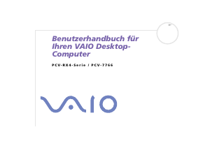 Bedienungsanleitung Sony PCV-RX402 Vaio Desktop