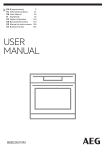 Manual de uso AEG BEB230010M Horno