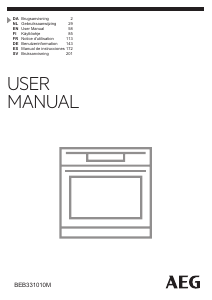Brugsanvisning AEG BEB331010M Ovn