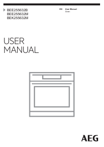 Manual AEG BEE255632B Oven