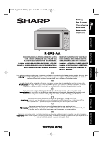 Manuale Sharp R-898AL-AA Microonde