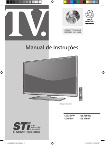 Manual Semp Toshiba DL 3260W Televisor LED