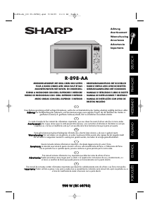 Manuale Sharp R-898W-AA Microonde