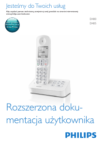 Instrukcja Philips D4001B Telefon bezprzewodowy