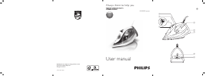 Manual de uso Philips GC4510 Azur Performer Plus Plancha