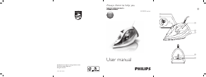 Manuale Philips GC4511 Azur Performer Ferro da stiro