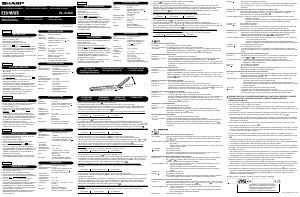 Manual de uso Sharp EL-2125C Calculadora