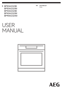 Manual AEG BPE842320M Oven