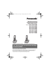 Bruksanvisning Panasonic KX-TG1612NE Trådlös telefon