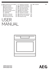 Handleiding AEG BPK558370M Oven