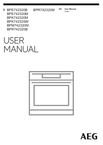 Manual AEG BPK74232SM Oven