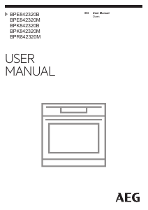 Manual AEG BPK842320M Oven