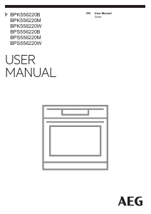 Manual AEG BPS556220B Oven