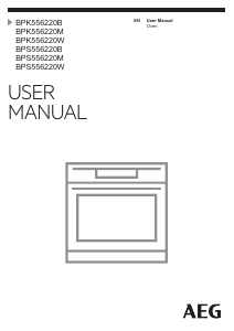 Manual AEG BPS556220M Oven