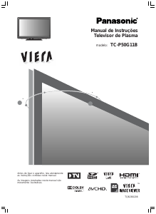 Manual Panasonic TC-P50G11B Viera Televisor plasma