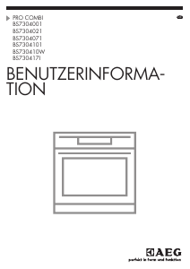 Bedienungsanleitung AEG BS7304021M Backofen