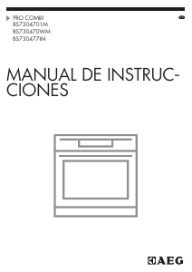 Manual de uso AEG BS730477IM Horno