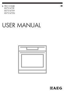 Manual AEG BS731470EM Oven