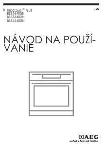 Návod AEG BS836480NM Rúra