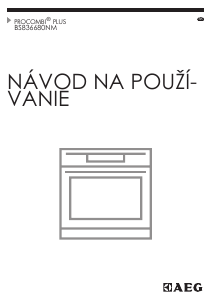 Návod AEG BS836680NM Rúra