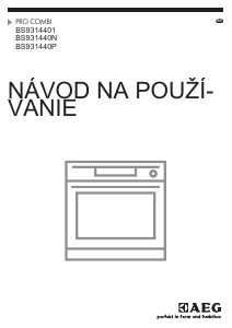 Návod AEG BS931440NM Rúra