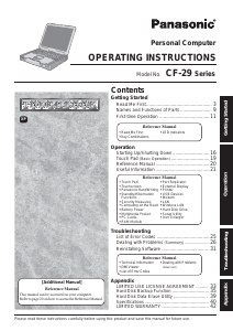 Manual Panasonic CF-29D Toughbook Laptop