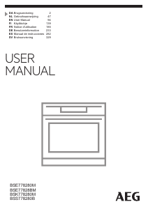 Manual AEG BSK778280M Oven