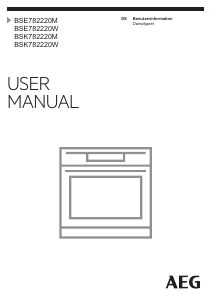 Bedienungsanleitung AEG BSK782220W Backofen