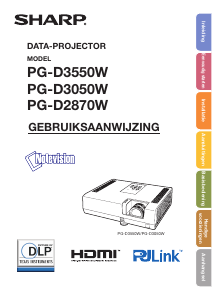 Handleiding Sharp PG-D2870W Beamer