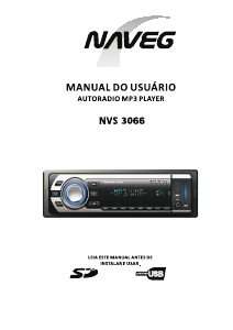 Manual Naveg NVS 3066 Auto-rádio