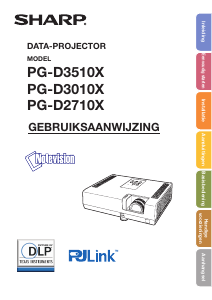 Handleiding Sharp PG-D3010X Beamer