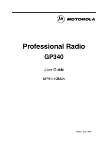Manual Motorola GP340 Walkie-talkie