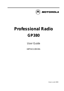 Manual Motorola GP380 Walkie-talkie