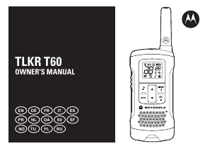 Handleiding Motorola TLKR T60 Walkie-talkie