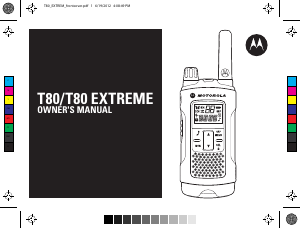 Handleiding Motorola TLKR T80 Extreme Walkie-talkie