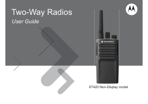 Manual Motorola XT420 Walkie-talkie