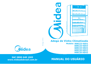 Manual Midea MWC29-HDV1 Cave de vinho