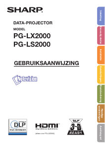 Handleiding Sharp PG-LX2000 Beamer