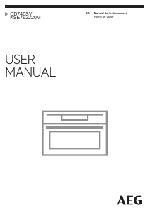 Manual de uso AEG KSE792220M Horno